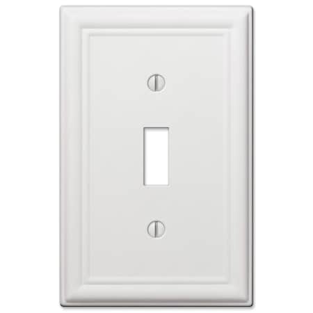 Amerelle Amerelle Chelsea White 1 gang Stamped Steel Toggle Wall Plate 1 pk 149TW